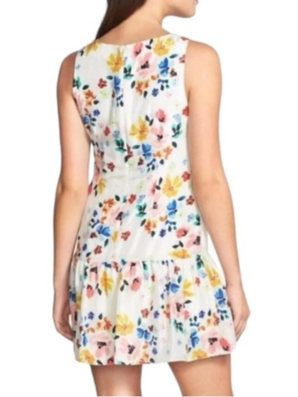 CeCe by Cynthia Steffe Charley Floral Mini Dress Size 4 A-line Preppy - Picture 3 of 6
